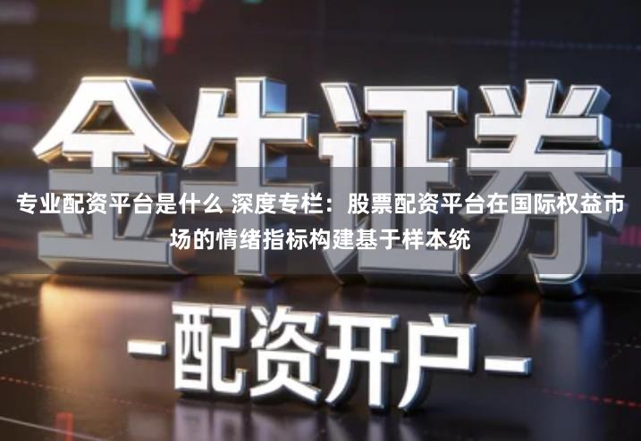 专业配资平台是什么 深度专栏：股票配资平台在国际权益市场的情绪指标构建基于样本统